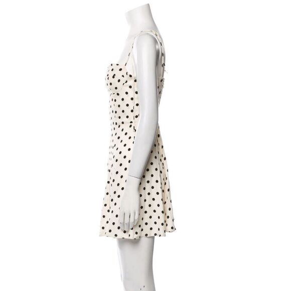 Reformation Polka Dot Print Mini Dress - Picture 2 of 4